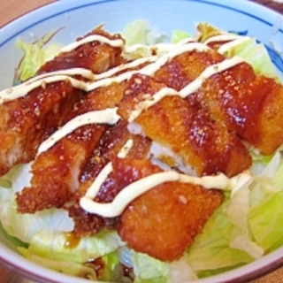 手抜きのソースカツ丼☆